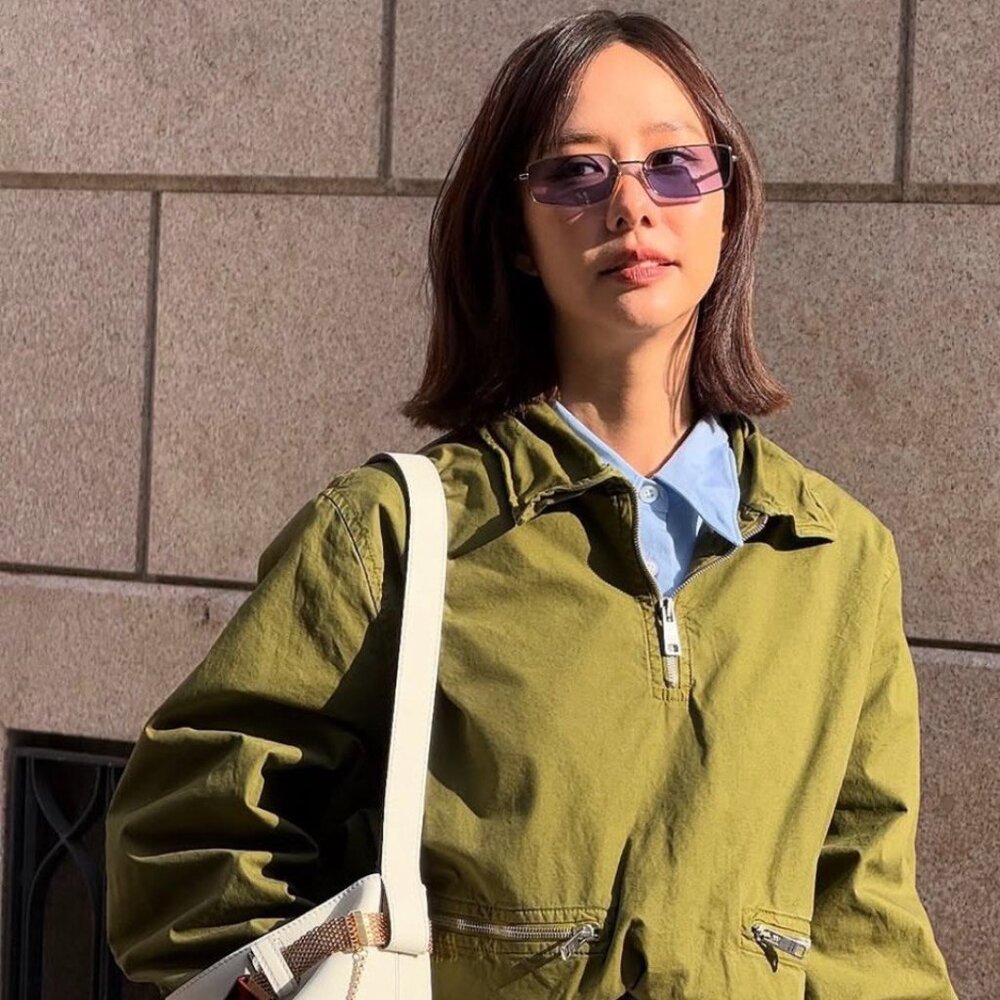 Prada PRA60S 7OE01O Rectangle Sunglasses – Brass - Picture 3 of 8